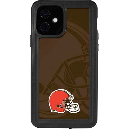 NFL Cleveland Browns Double Vision iPhone 12 Waterproof Case