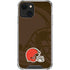 NFL Cleveland Browns Double Vision iPhone 13 Mini Clear Case