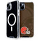 NFL Cleveland Browns Double Vision iPhone 15 Plus MagSafe Case