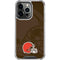 NFL Cleveland Browns Double Vision iPhone 15 Pro Clear Case