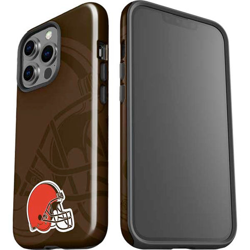 NFL Cleveland Browns Double Vision iPhone 15 Pro Impact Case