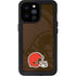 NFL Cleveland Browns Double Vision iPhone 14 Pro Max Waterproof Case