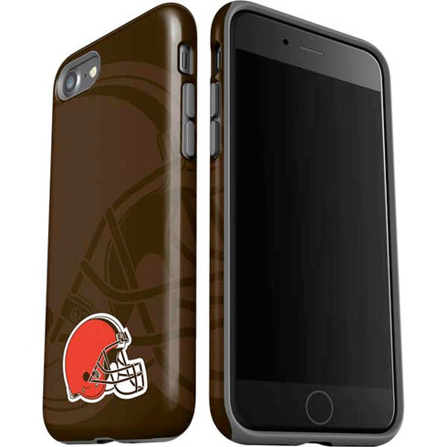 NFL Cleveland Browns Double Vision iPhone SE (2nd & 3rd Gen) Pro Case