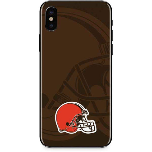 NFL Cleveland Browns Double Vision iPhone XS Skin