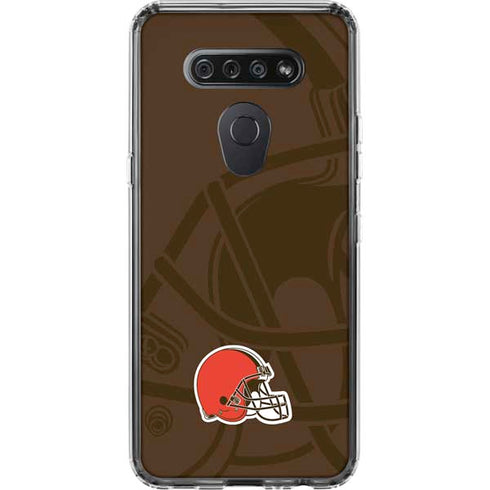NFL Cleveland Browns Double Vision LG K51/Q51 Clear Case