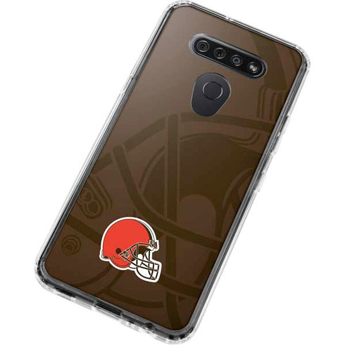 NFL Cleveland Browns Double Vision LG K51/Q51 Clear Case