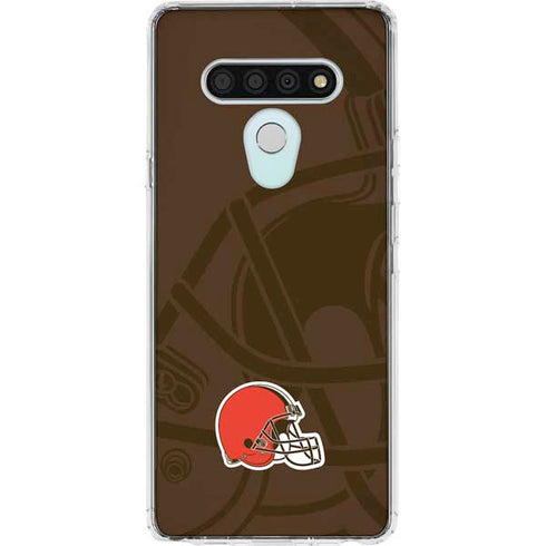 NFL Cleveland Browns Double Vision LG Stylo 6 Clear Case