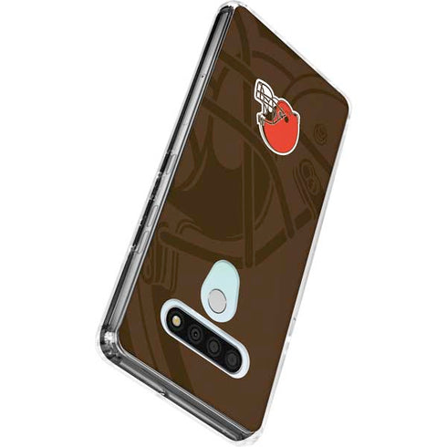 NFL Cleveland Browns Double Vision LG Stylo 6 Clear Case