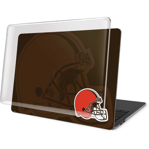 NFL Cleveland Browns Double Vision MacBook Pro 13in (2020) Case plus Skin