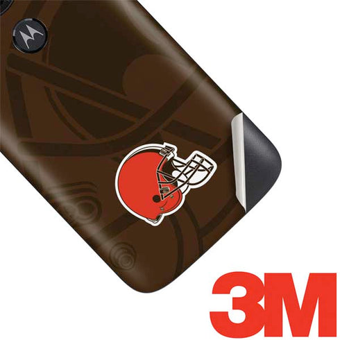 NFL Cleveland Browns Double Vision Moto E5 Play Skin