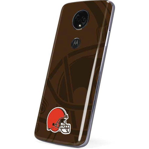 NFL Cleveland Browns Double Vision Moto E5 Plus Skin