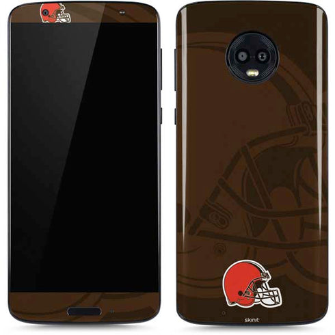 NFL Cleveland Browns Double Vision Moto G6 Skin