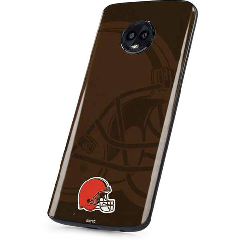 NFL Cleveland Browns Double Vision Moto G6 Skin