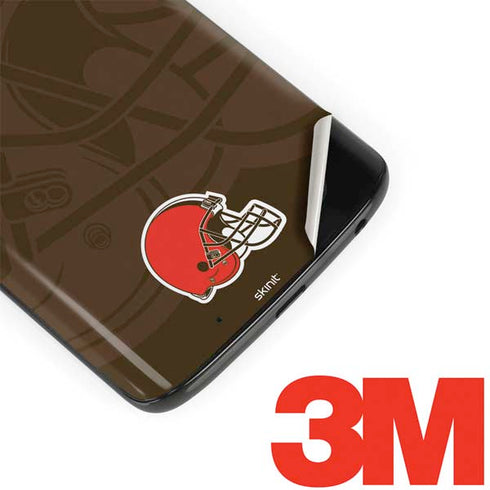 NFL Cleveland Browns Double Vision Moto G6 Skin
