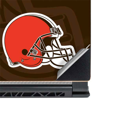 NFL Cleveland Browns Double Vision MSI GS65 Stealth Laptop Skin