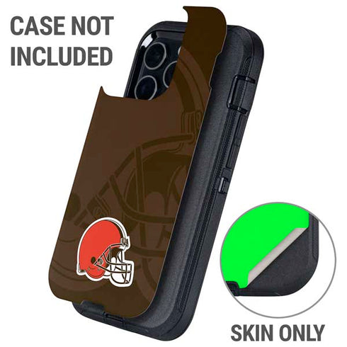 NFL Cleveland Browns Double Vision Otterbox Defender iPhone Skin