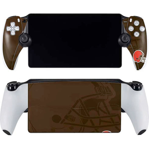NFL Cleveland Browns Double Vision PlayStation Portal Remote Player Skin