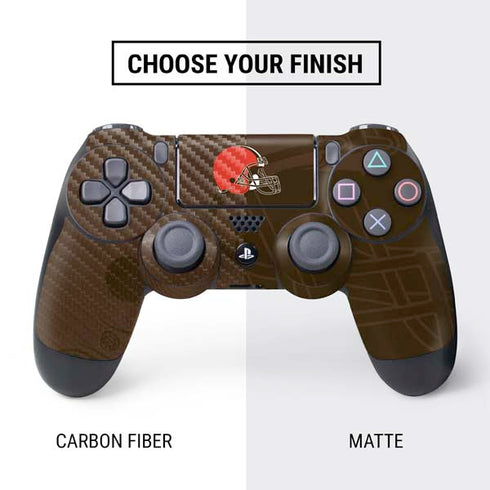 NFL Cleveland Browns Double Vision PS4 Controller Skin