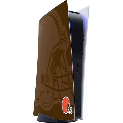 NFL Cleveland Browns Double Vision PS5 Digital Edition Console Skin