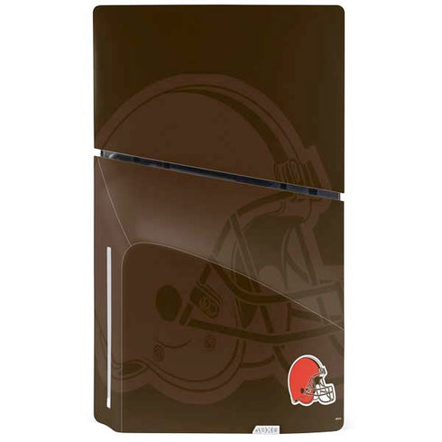 NFL Cleveland Browns Double Vision PS5 Slim Disk Bundle Skin