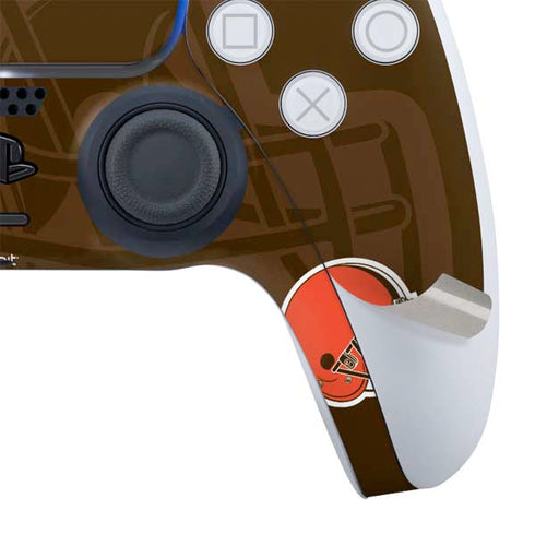 NFL Cleveland Browns Double Vision PS5 Slim Digital Edition Bundle Skin