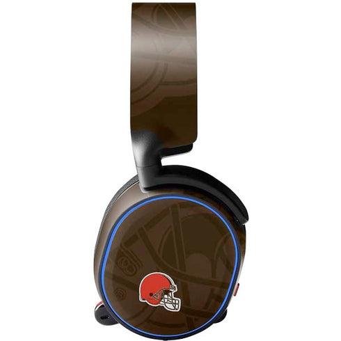 NFL Cleveland Browns Double Vision SteelSeries Arctis 3 Skin