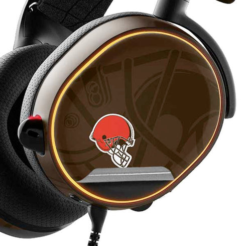 NFL Cleveland Browns Double Vision SteelSeries Arctis 3 Skin