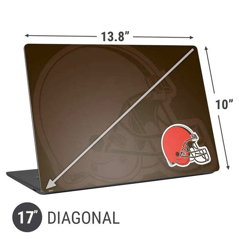 NFL Cleveland Browns Double Vision Universal Laptop 17in (13.8 x 10in) Skin