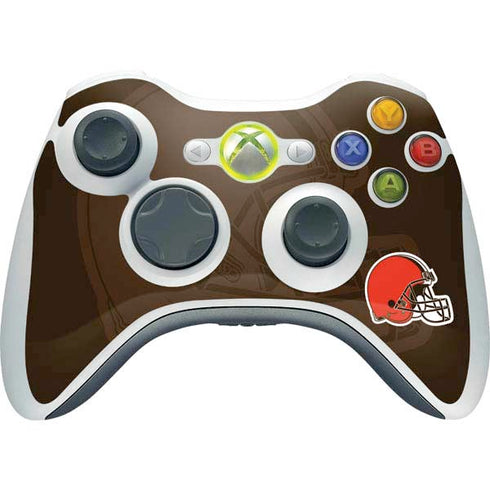 NFL Cleveland Browns Double Vision Xbox 360 Wireless Controller Skin