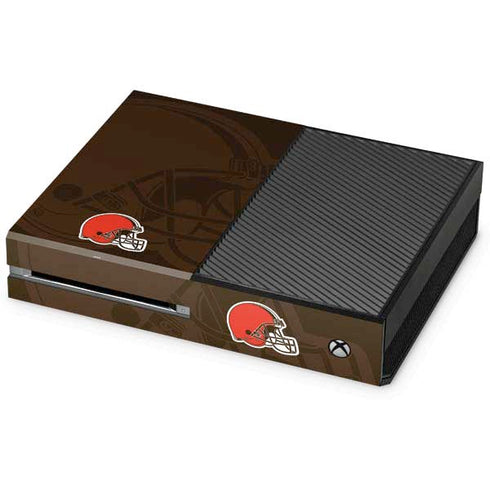 NFL Cleveland Browns Double Vision Xbox One Console Skin