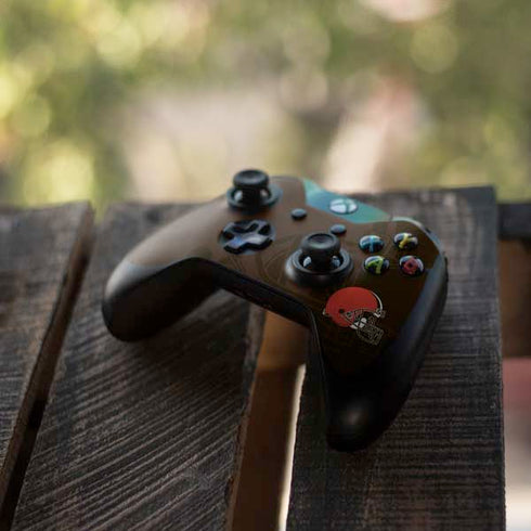 NFL Cleveland Browns Double Vision Xbox One Controller Skin