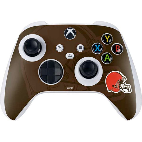 NFL Cleveland Browns Double Vision Xbox Series S Controller Skin