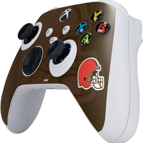 NFL Cleveland Browns Double Vision Xbox Series S Controller Skin