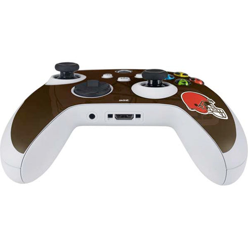 NFL Cleveland Browns Double Vision Xbox Series S Controller Skin