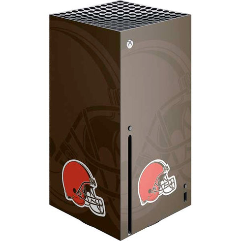 NFL Cleveland Browns Double Vision Xbox Series X Console Skin