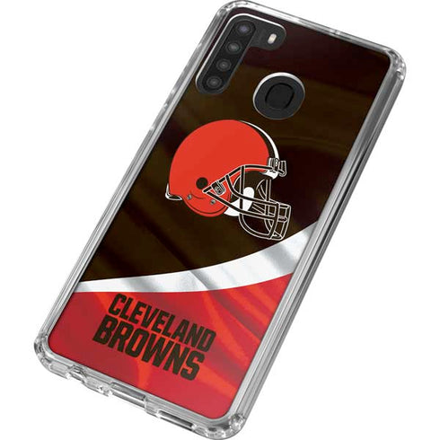 NFL Cleveland Browns Galaxy A21 Clear Case