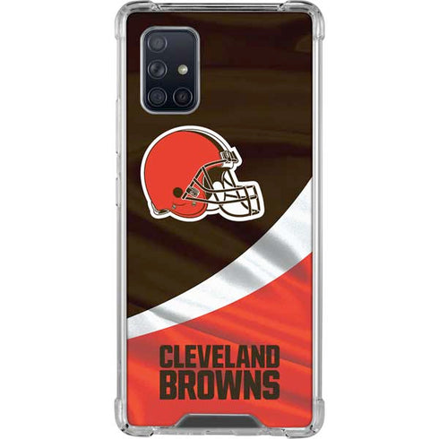 NFL Cleveland Browns Galaxy A71 5G Clear Case