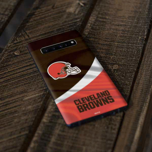 NFL Cleveland Browns Galaxy S10 Plus Skin