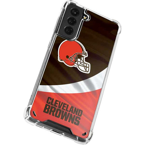NFL Cleveland Browns Galaxy S21 5G Clear Case