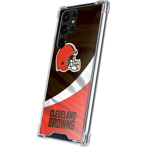 NFL Cleveland Browns Galaxy S22 Ultra Clear Case