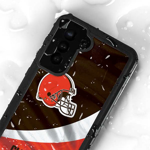 NFL Cleveland Browns Galaxy S23 Plus Waterproof Case
