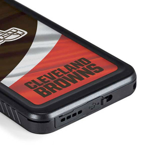 NFL Cleveland Browns Galaxy S23 Waterproof Case