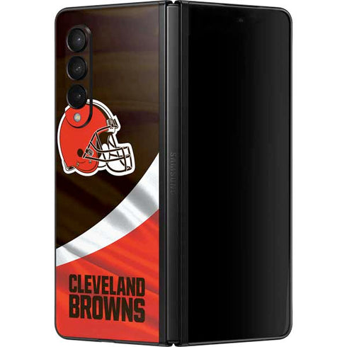 NFL Cleveland Browns Galaxy Z Fold3 5G Skin
