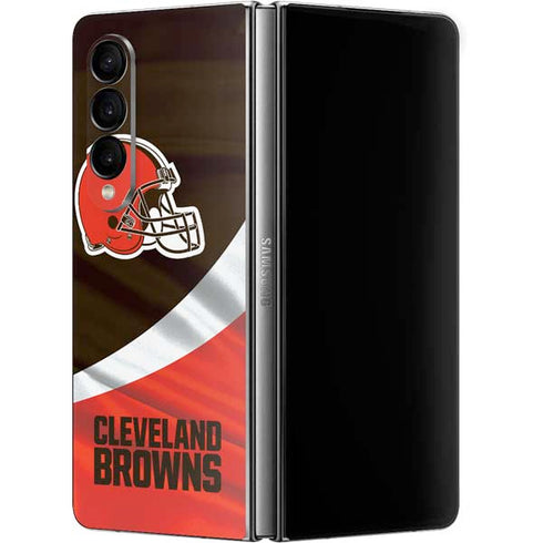 NFL Cleveland Browns Galaxy Z Fold4 5G Skin