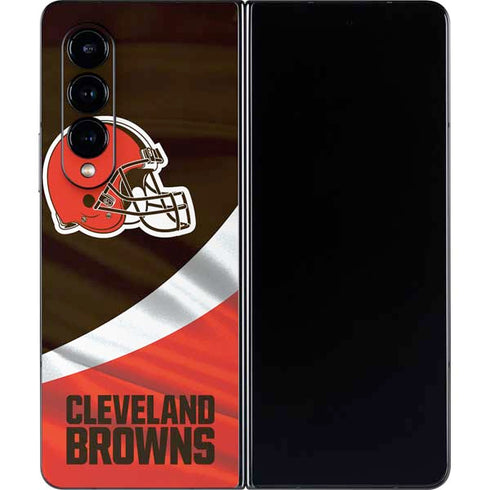 NFL Cleveland Browns Galaxy Z Fold4 5G Skin