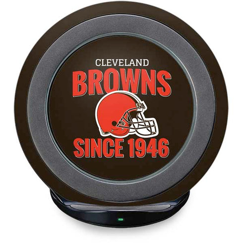 NFL Cleveland Browns Helmet Fast Charge Wireless Charging Stand Skin