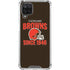 NFL Cleveland Browns Helmet Galaxy A12 Clear Case