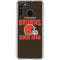 NFL Cleveland Browns Helmet Galaxy A21 Clear Case