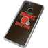 NFL Cleveland Browns Helmet Galaxy A21 Clear Case