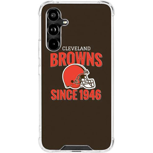NFL Cleveland Browns Helmet Galaxy A54 5G Clear Case